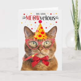 Solid Ginger Kat MEOWvelous Verjaardag Kaart