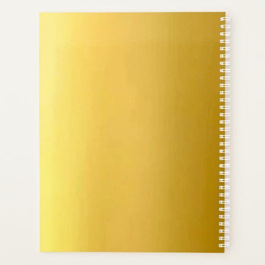 Solid Gold Spiral Notitieboek (Achterkant)
