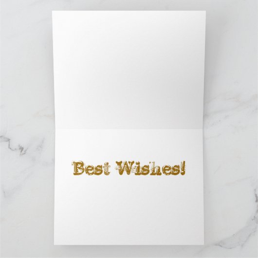 'Solid Gold' Verjaardag Kaart (Binnen)