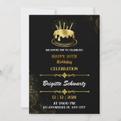 Solid gold verjaardagsuitnodiging kaart (Voorkant)