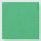 Solid Green Background  Stenen Onderzetter (Voorkant)