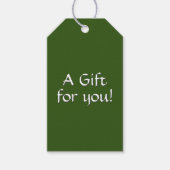 Solid Green Gift-Labels Cadeaulabel (Voorkant)