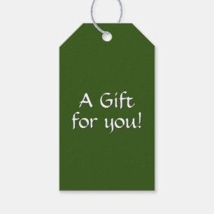 Solid Green Gift-Labels Cadeaulabel