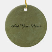 Solid Green Keramisch Ornament (Voorkant)