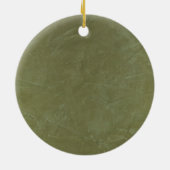 Solid Green Keramisch Ornament (Achterkant)