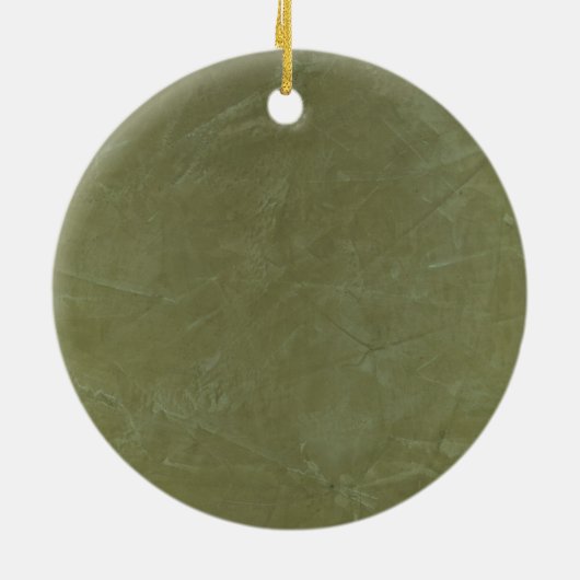 Solid Green Keramisch Ornament (Achterkant)