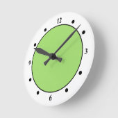 Solid Green Ronde Klok (Hoek)
