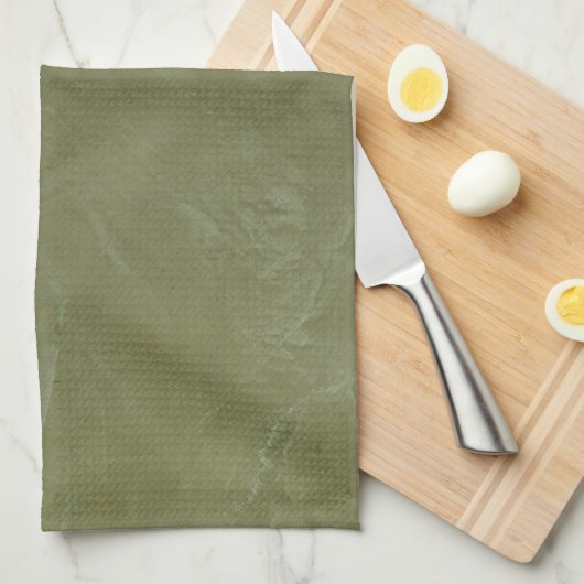 Solid Green Theedoek (Quarter Fold)