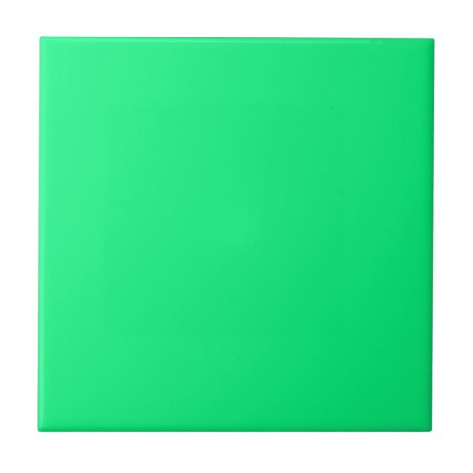 Solid, groen keramisch keramisch chassis tegeltje (Voorkant)