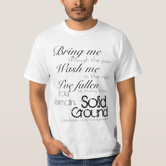 Solid, Ground, breng me, je blijft... facebook.. T-shirt (Voorkant)