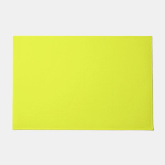 Solid, helder, zoet citroengeel deurmat (Voorkant)