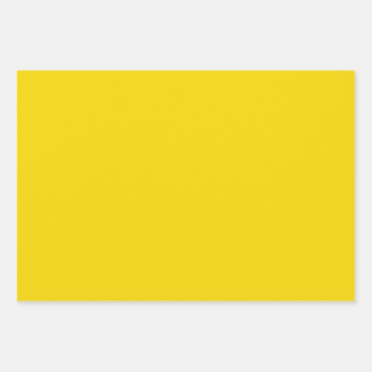 Solid heldere lichtgele bliksem inpakpapier vel (Voorkant 3)