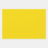 Solid heldere lichtgele bliksem inpakpapier vel (Voorkant)