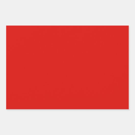 Solid Holly Red Inpakpapier Vel (Voorkant)
