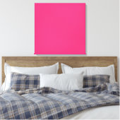 SOLID HOT PINK ACHTERGROND SJABLOON TEXTURE WALLPA CANVAS AFDRUK (Insitu (Slaapkamer))