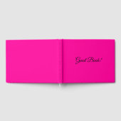 Solid Hot Pink Guest Book Gastenboek (Volledig)