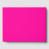 Solid Hot Pink Guest Book Gastenboek (Achterkant)