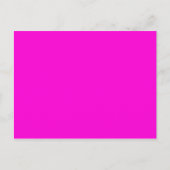 Solid Hot Roze Achtergrond Briefkaart (Voorkant)