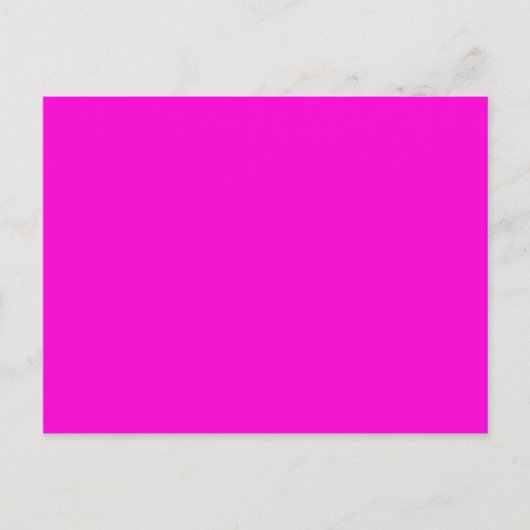 Solid Hot Roze Achtergrond Briefkaart (Voorkant)
