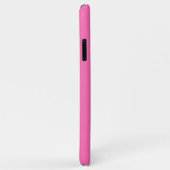 Solid Hot Roze Achtergrond, naam Monogram Case-Mate iPhone Case (Achterkant/rechts)