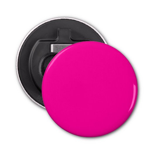 Solid Hot Roze Button Flesopener (Voorkant)