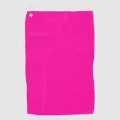 Solid Hot Roze Golfhanddoek (Voorkant)