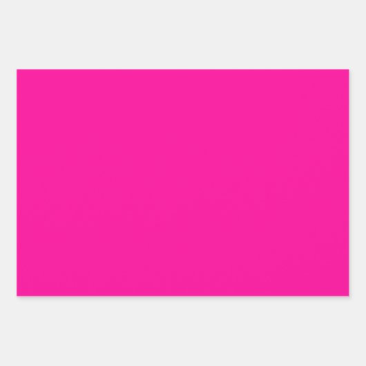 Solid Hot Roze Inpakpapier Vel (Voorkant 2)