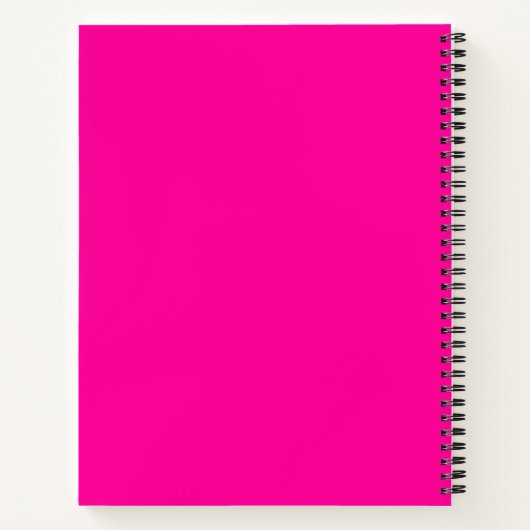 Solid Hot Roze Notitieboek (Achterkant)