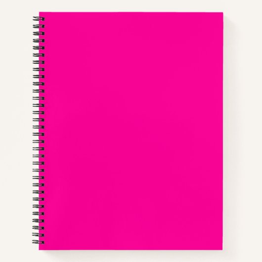 Solid Hot Roze Notitieboek (Voorkant)