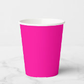 Solid Hot Roze Papieren Bekers (Links)