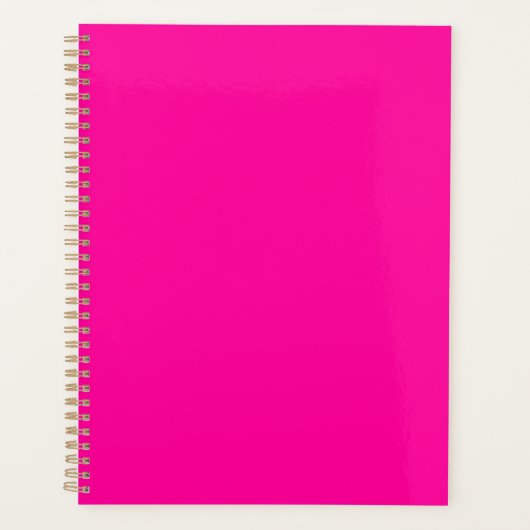 Solid Hot Roze Planner (Voorkant)