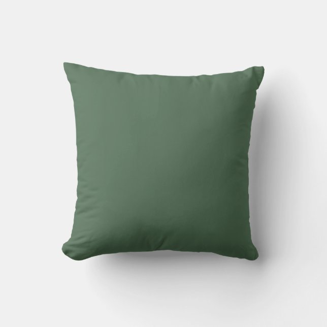 Solid Hunter Green Buitenkussen (Voorkant)