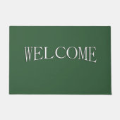 Solid Hunter Green Welcome Mat (Voorkant)