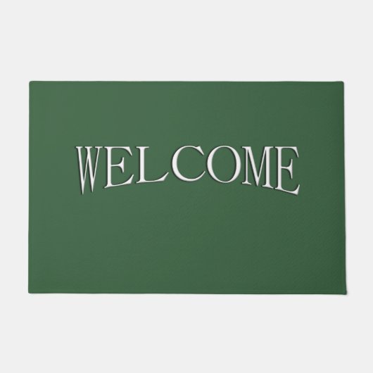 Solid Hunter Green Welcome Mat (Voorkant)