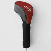 Solid Indiaas Rood geparkeerd Golfheadcover (Schuin)