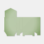 Solid Jade Green Celadon Bedankdoosjes (Uitgevouwen)