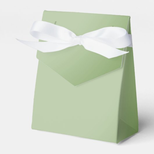 Solid Jade Green Celadon Bedankdoosjes (Voorkant Zijde)