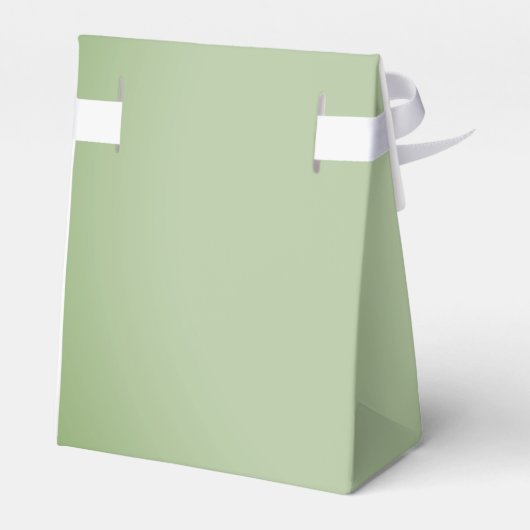 Solid Jade Green Celadon Bedankdoosjes (Achterkant)