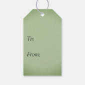 Solid Jade Green Celadon  Cadeaulabel (Achterkant)