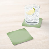 Solid Jade Green Celadon Kartonnen Onderzetters (Insitu)