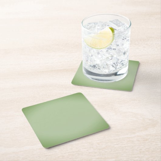 Solid Jade Green Celadon Kartonnen Onderzetters (Insitu)