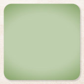 Solid Jade Green Celadon Kartonnen Onderzetters (Voorkant)