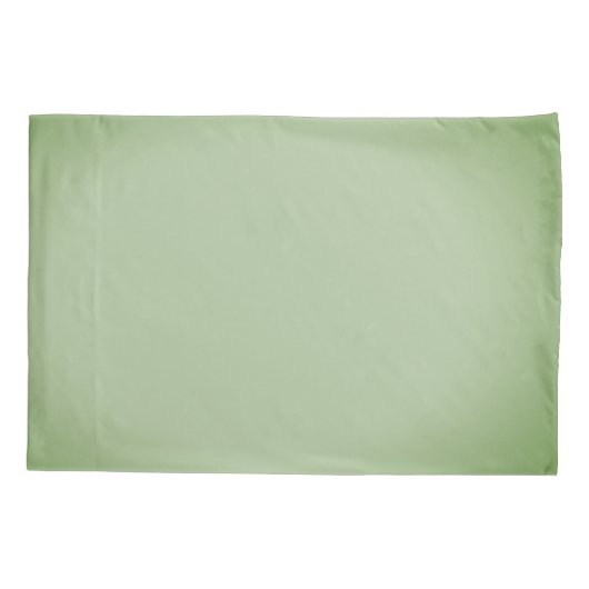 Solid Jade Green Celadon Kussensloop (Achterkant)