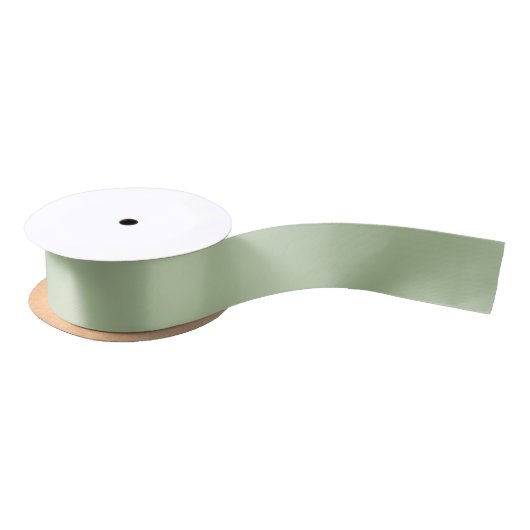Solid Jade Green Celadon Satijnen Lint (Spoel)