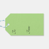 Solid Kiwi Green Gift Label Cadeaulabel (Achterkant Horizontaal)