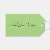Solid Kiwi Green Gift Label Cadeaulabel (Voorkant (Horizontaal))