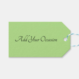 Solid Kiwi Green Gift Label Cadeaulabel