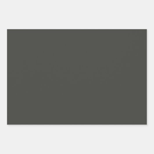 Solid Kleur van zwarte olijven Inpakpapier Vel (Voorkant 2)