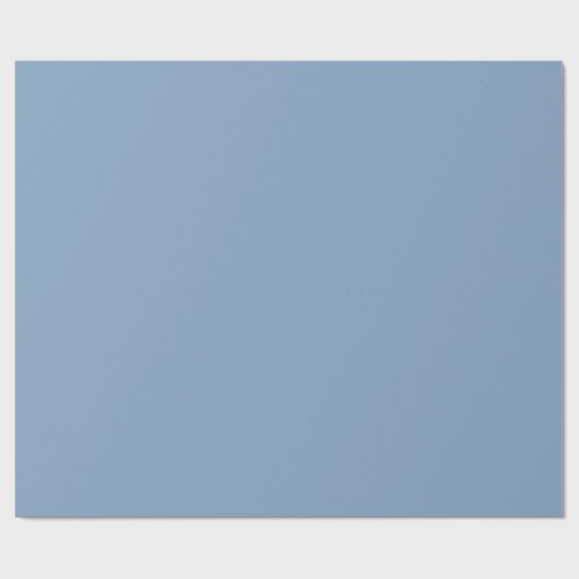Solid kleurengewoon dusty blauw pastel cadeaupapier (Vlak)