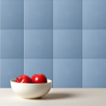 Solid kleurengewoon dusty blauw pastel tegeltje<br><div class="desc">Duurzaam blauw pastelvormig,  effen kleuren.</div>